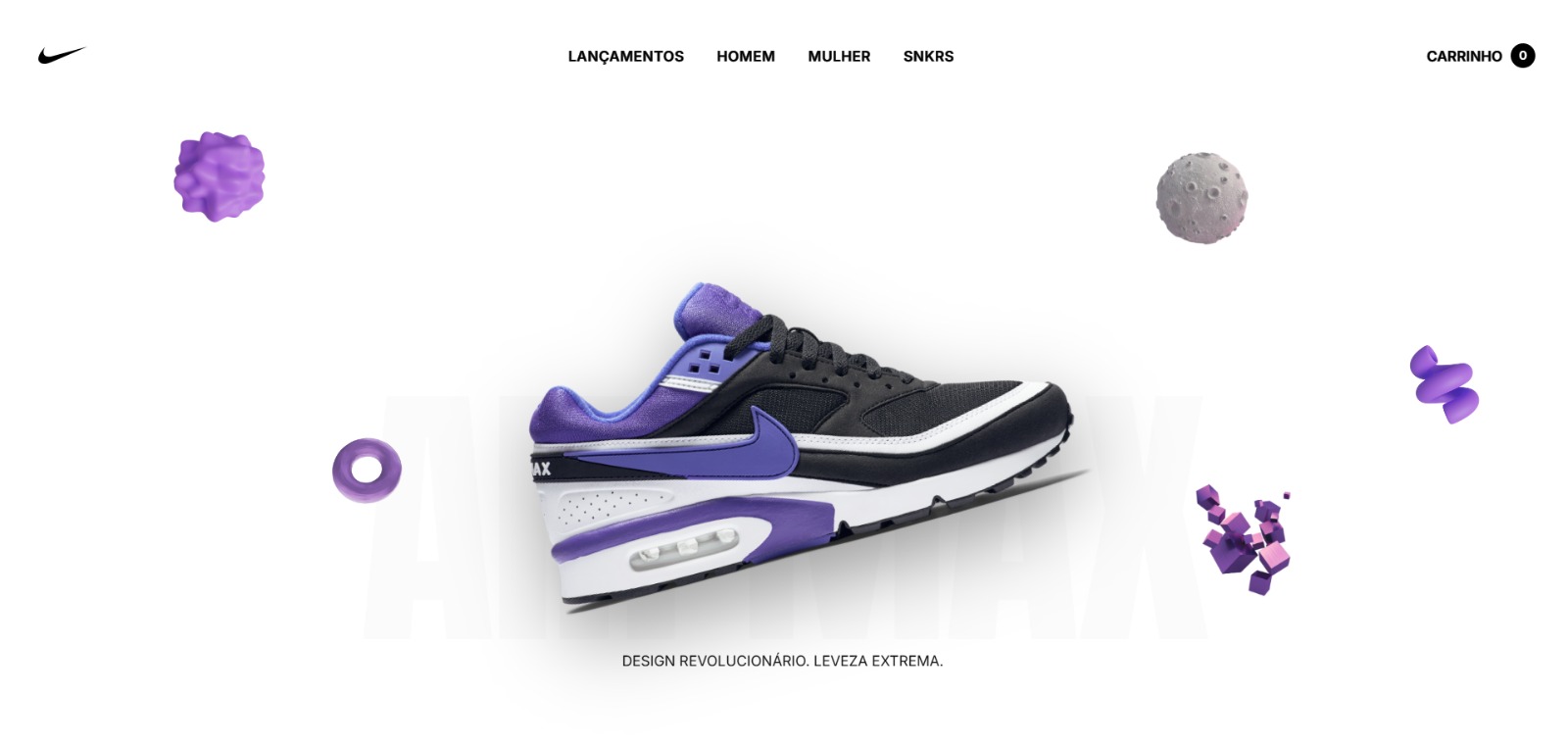 Site Nike Conceito